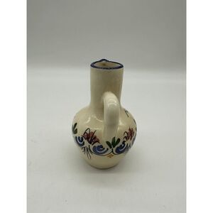 Ceramic Cruet For Vinegar with Handle Hand Painted Spain